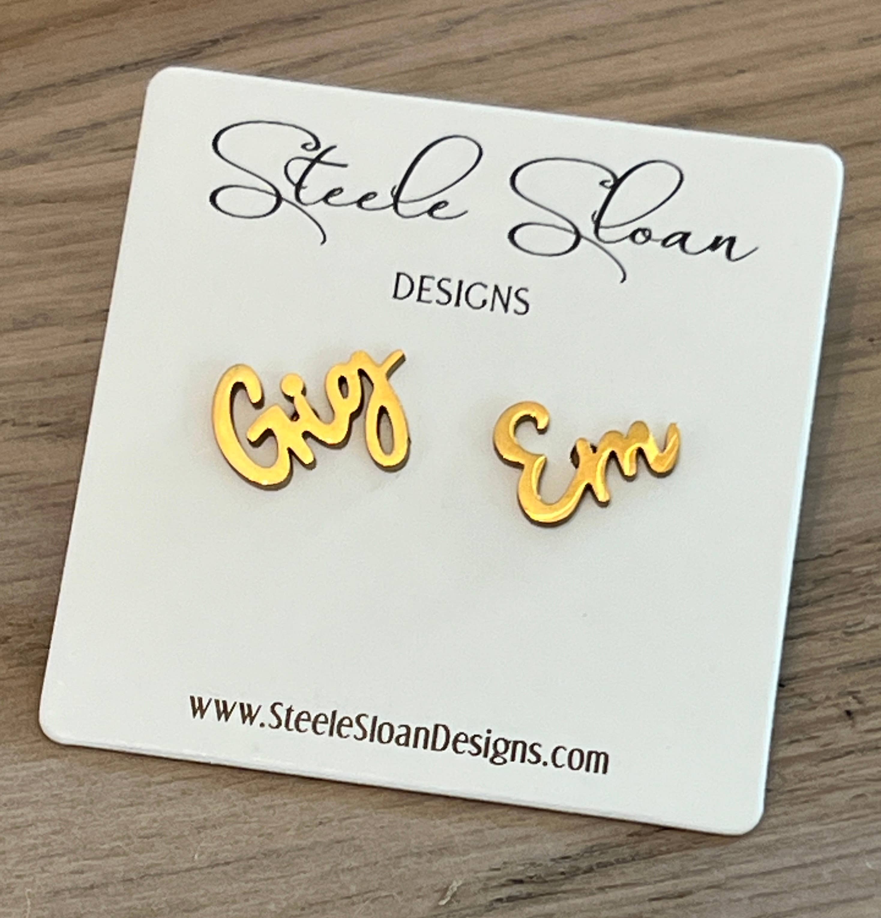 Steele Sloan Designs - Wholesale Stud/Post Earrings - Gig Em Aggies Earrings Texas A&M Gifts and Aggies Gameday