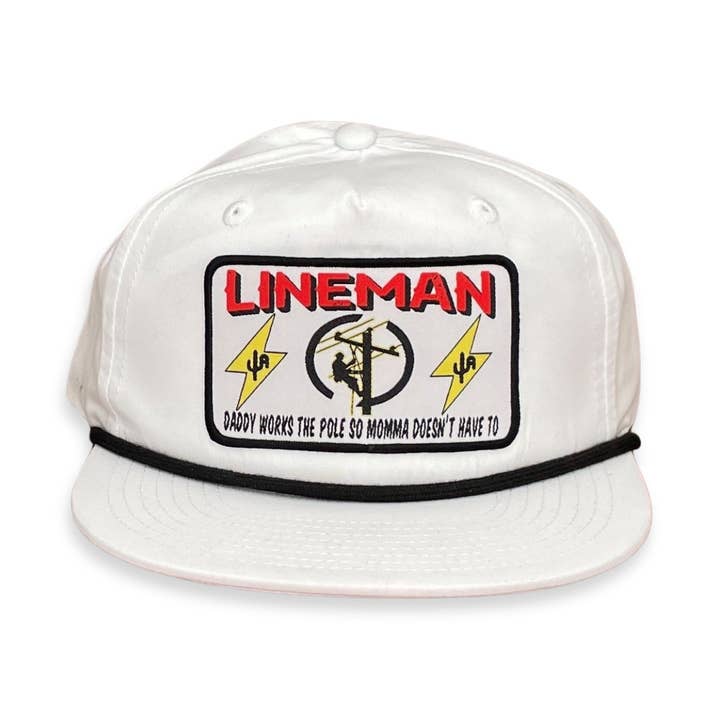 Cactus Alley Hat Co. - Vendita all'ingrosso Cappellino da camionista - Unisex - Cappellino Snapback con Corda Lineman CA2560