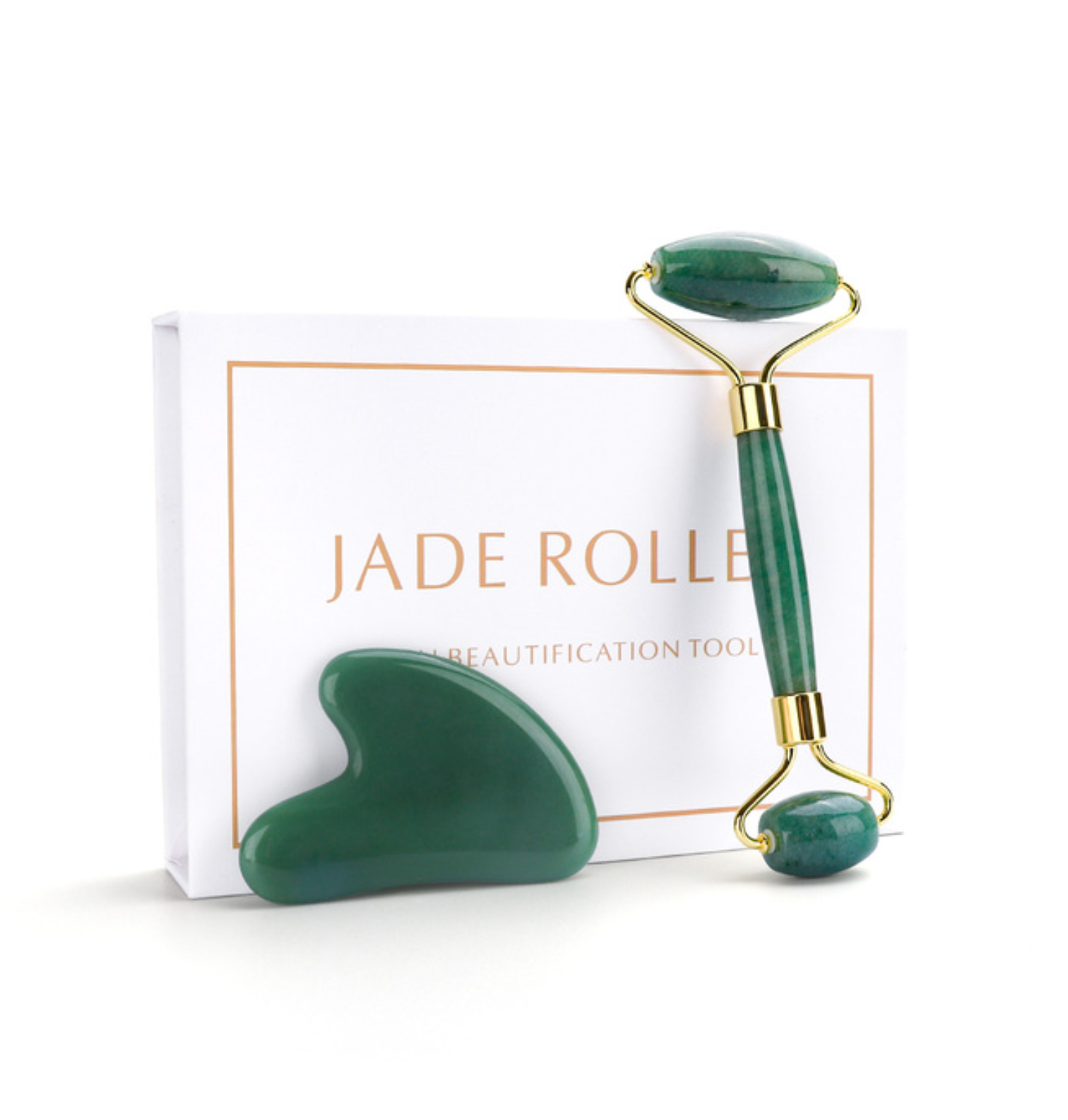 Crystolver (We Cover All Import Fees) – Gua Sha por atacado – Conjunto Jade Roller e Gua Sha para Rosto3