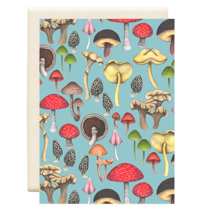 Wild Mushrooms Fantasy | Everyday Greeting Card for wholesale by Inkwell Cards