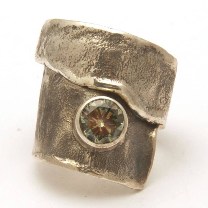 Série Reticulada - Anel Topázio Azul por atacado de Tamara Kelly Designs