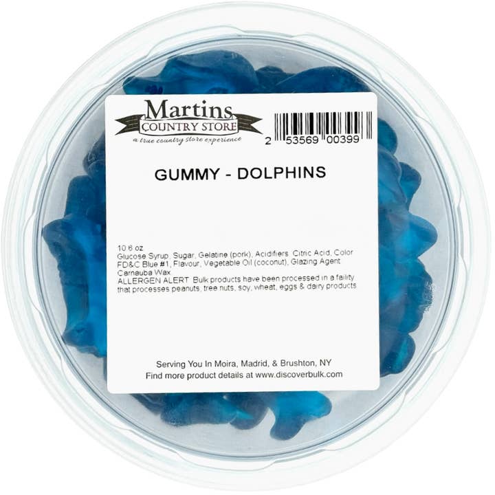 Martin's Country Store LLC - Vendita all'ingrosso Caramelle gommose - GUMMY DOLPHINS 10,6 oz3
