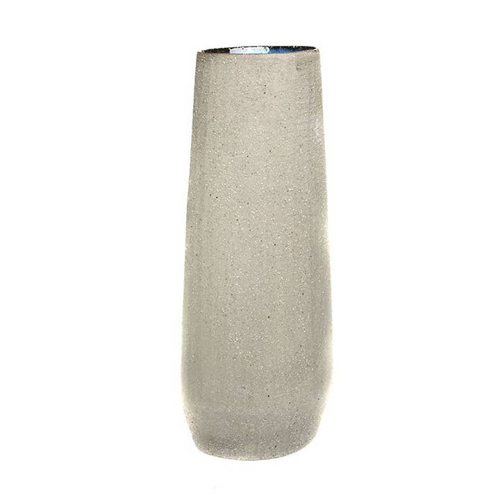 VASO CONICO CERAMICA BIANCO 40 CM per la vendita all'ingrosso da parte di Aktual / Dekora Import S.A
