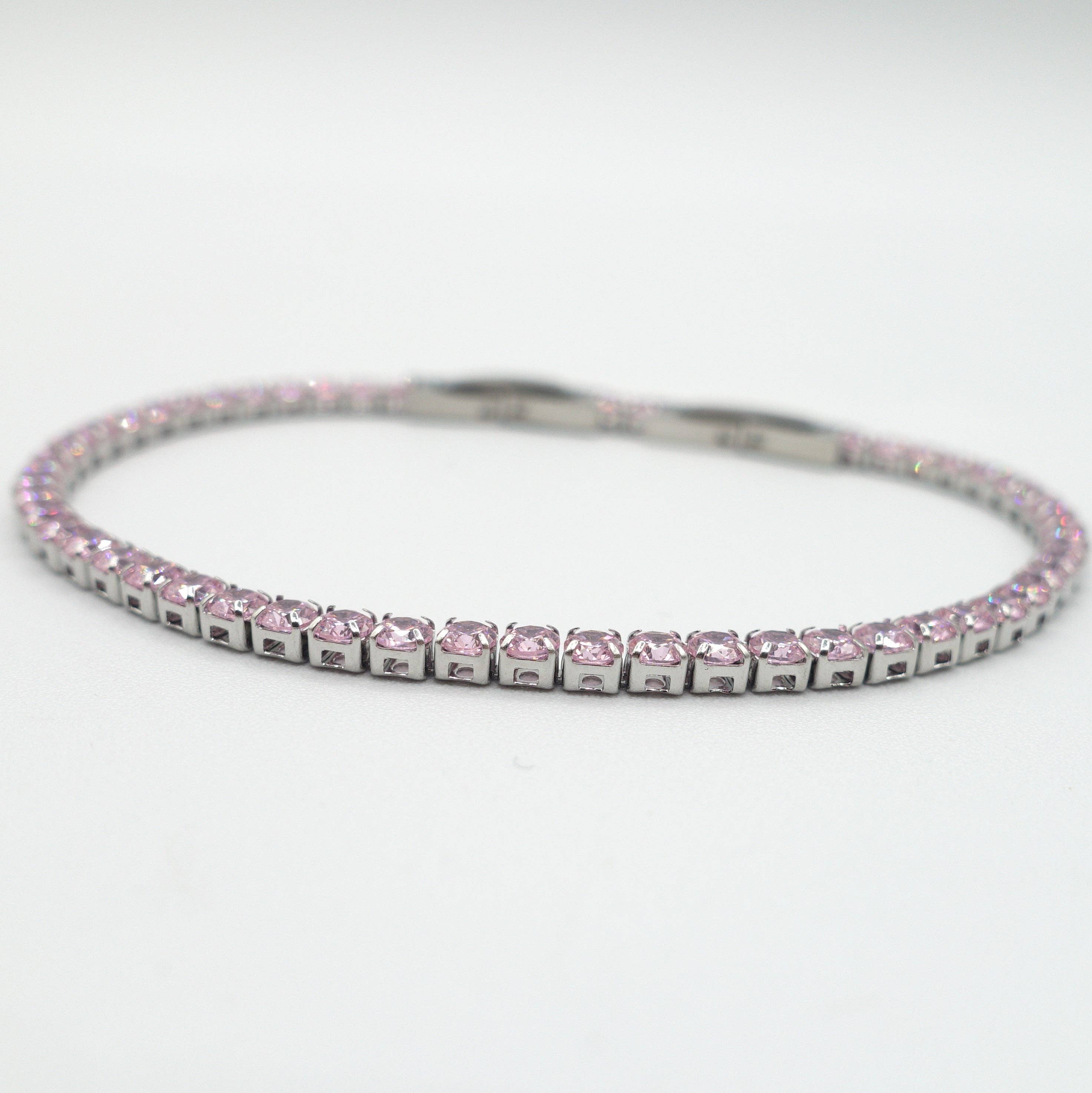 Daemon srls - Wholesale Tennisarmbanden - ALICIA ~ Tennisarmband van roestvrij staal met cubic zirconia9