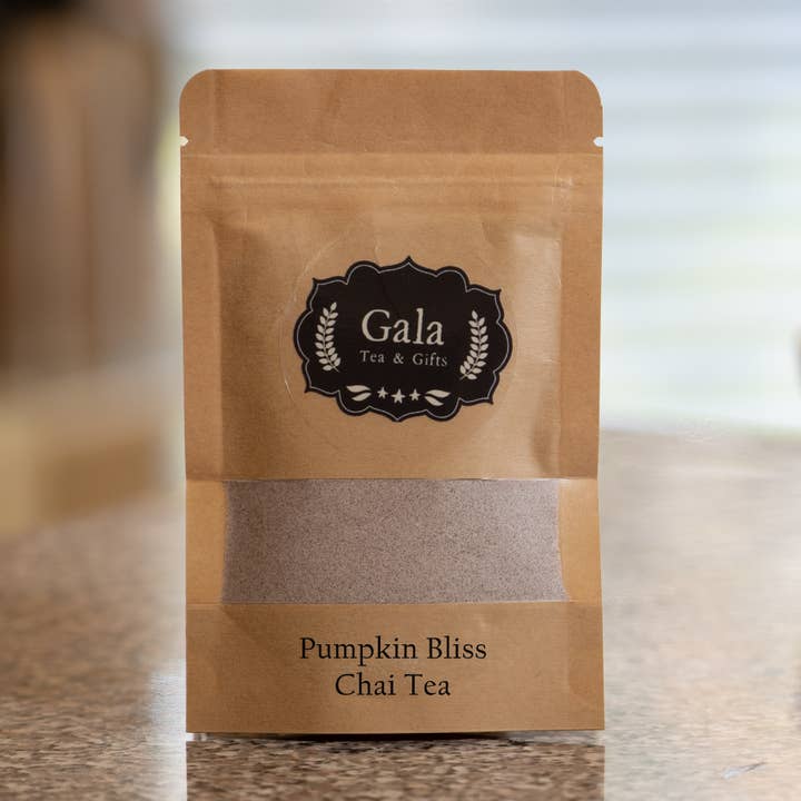 Pumpkin Bliss Chai - Single Serving 1.5 oz. for wholesale by Gala Tea and Gifts