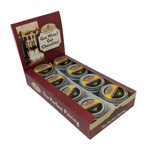 The San Francisco Chocolate Factory - Wholesale Chocolate Bar - 1oz Tin Wine Lover's Chocolate - Pairs with Sparkling Wines2