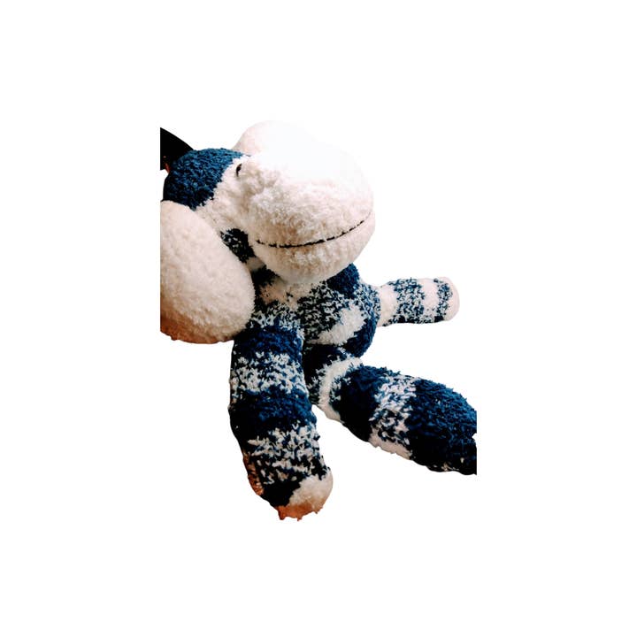 Juanita Plushies - Wholesale Stuffed/Plush Toy - Kids & Baby - Clive Sock Monkey - Blue and White