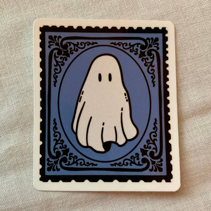 Ghost Stamp Sticker for wholesale by Cravendoodles