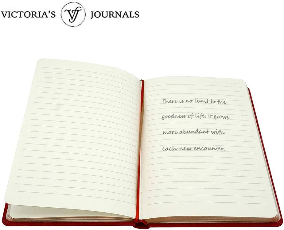 Victoria's Journals - Wholesale Notebook - Victoria's Journals Antique Style Diary Vegan Leather (Red)9