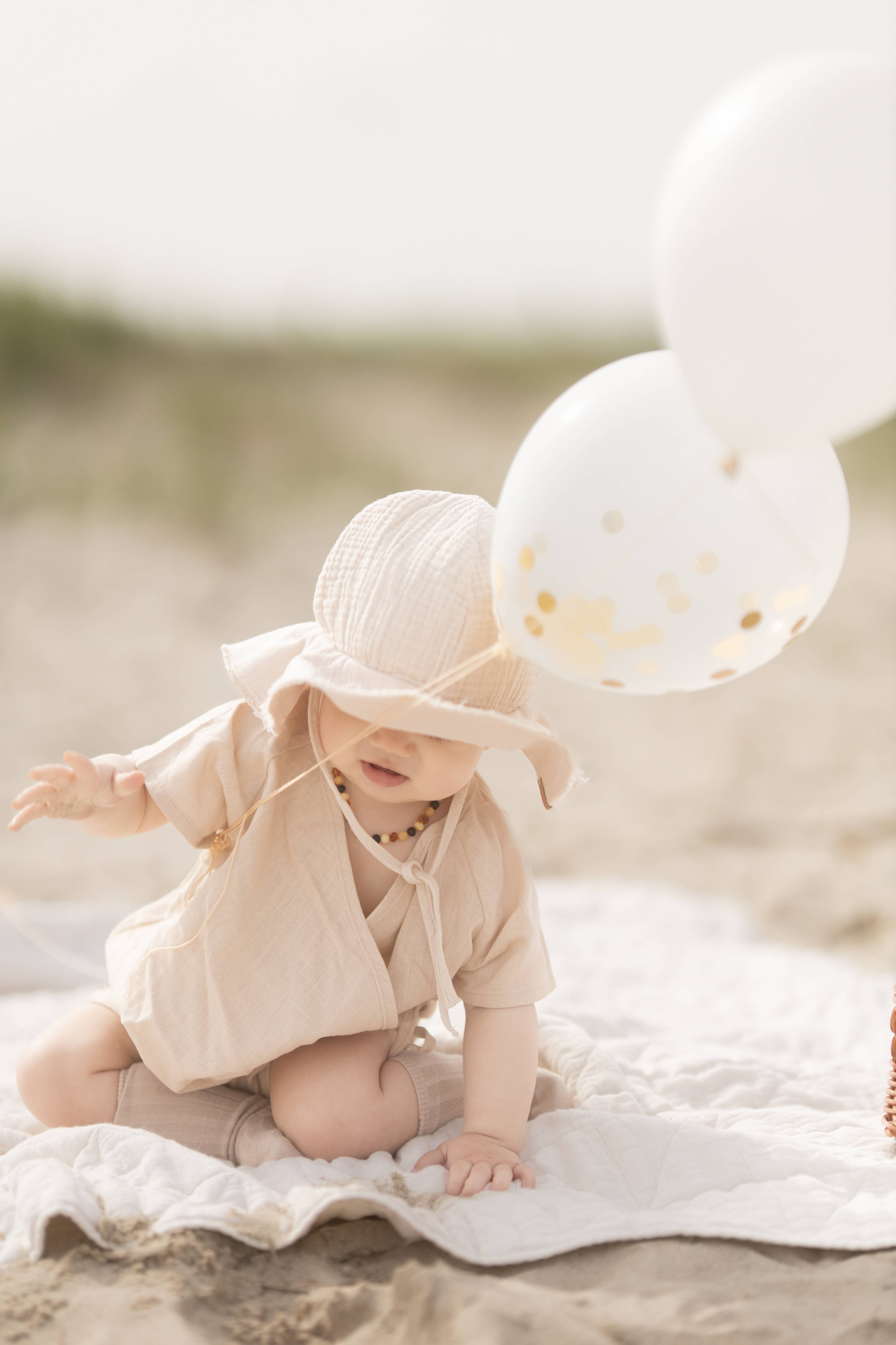 Annie & Charles - Wholesale Bodysuit (Non-Footed) - Baby - Annie & Charles® organic linen summer suit4