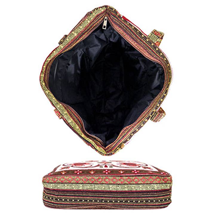 Cap Zone - Wholesale Draagtas - Dames - Draagtas van geweven canvas met wandtapijt8