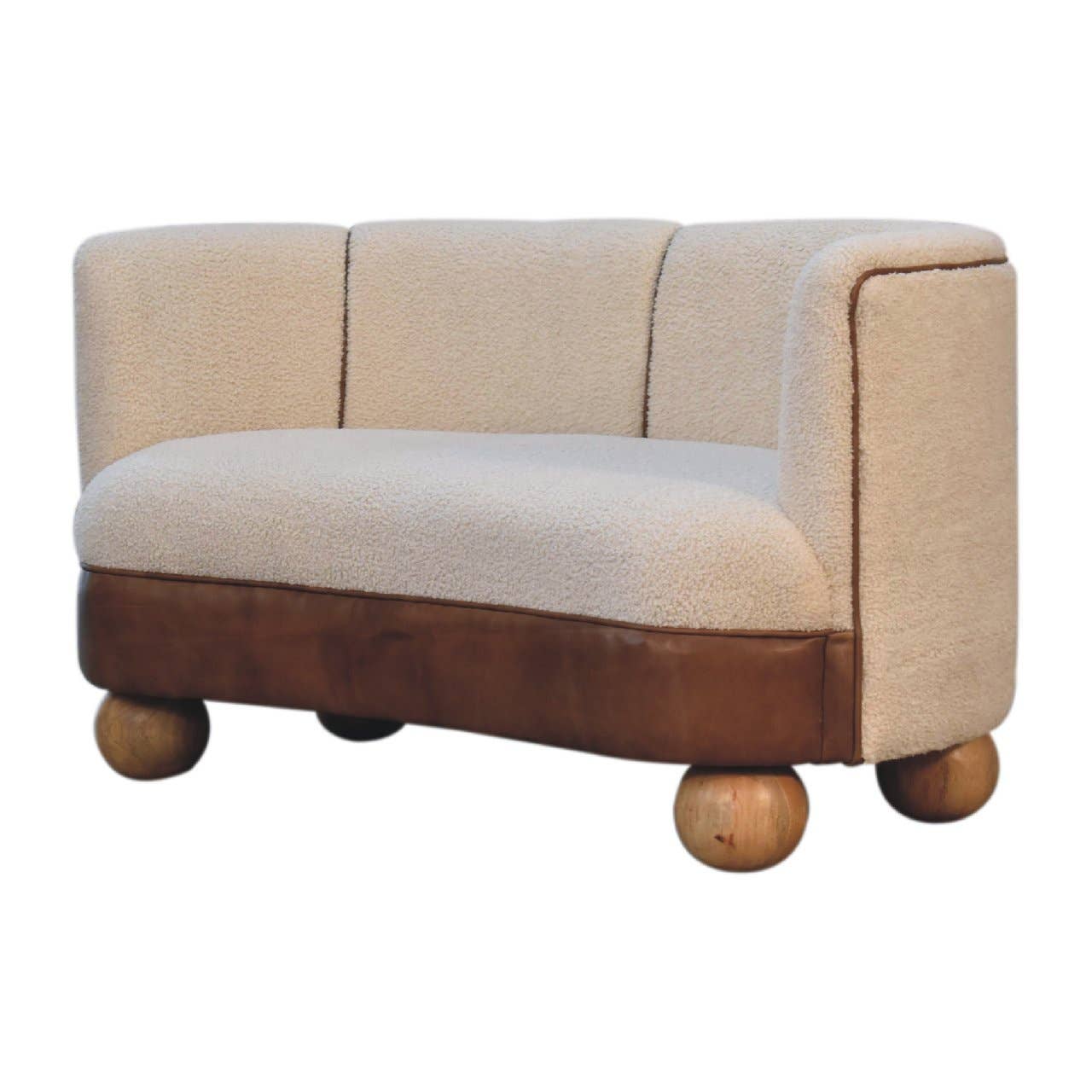 Artisan Furniture – wholesale Sofa – Boucle Cream Buffalo Small Sofa2