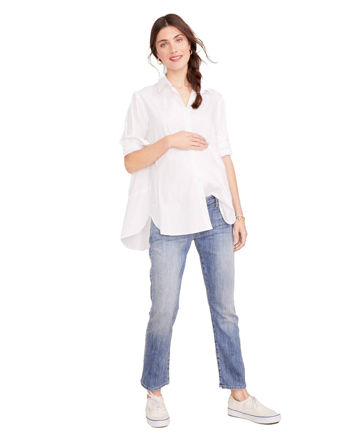 HATCH Collection - Wholesale Button Down Shirt - Women's - The Maternity/Nursing Buttondown 1