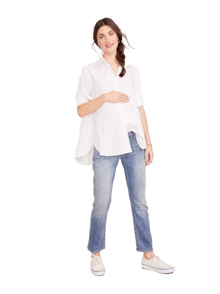 HATCH Collection - Wholesale Button Down Shirt - Women's - The Maternity/Nursing Buttondown 1