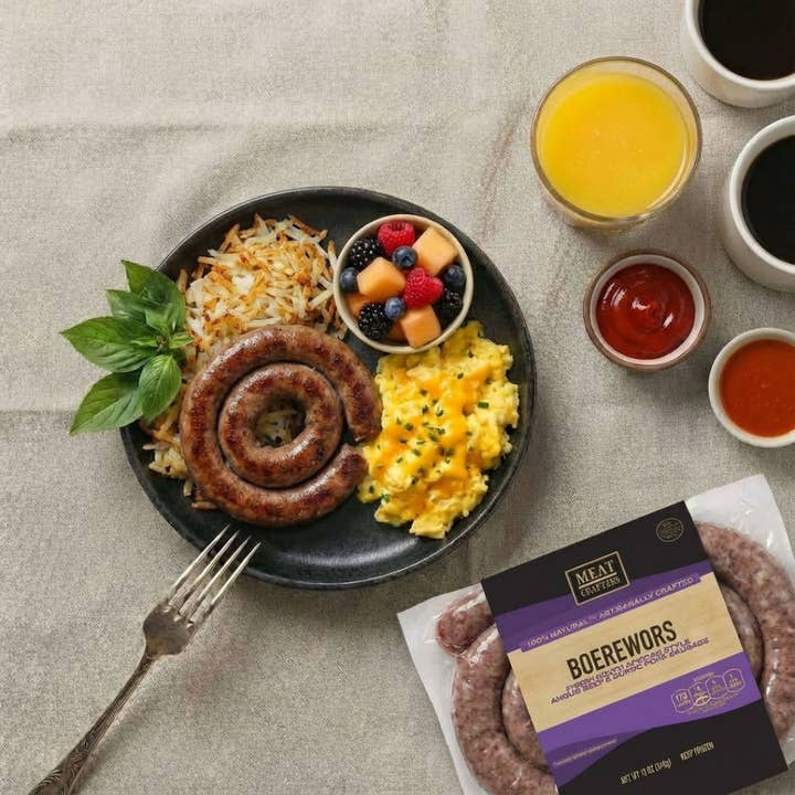 Boerewors Angus Beef & Duroc Pork Sausage: South African for wholesale by MeatCrafters Inc.