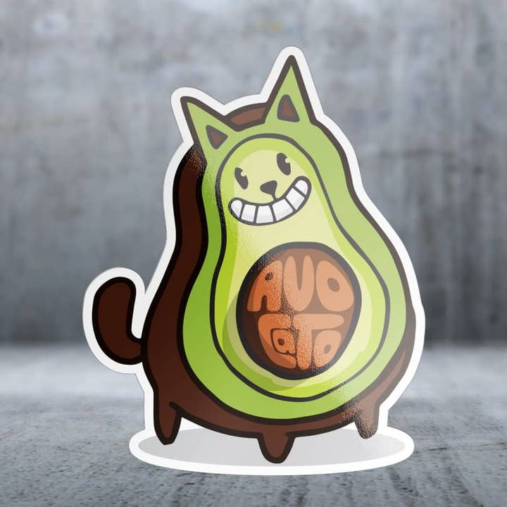 Avo-katt - Klistermärke för wholesale av Two Feet Treats