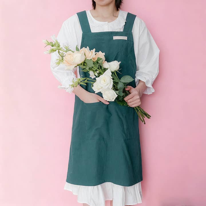 WIDE-STRAP ANTI-SEWAGE APRON_CWMM10357 for wholesale by DOUBLJU