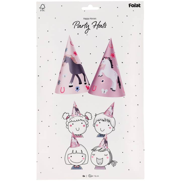 Folat BV - Wholesale Kids Hat - Kids - Party Hats - Happy Horse - 6 pieces5