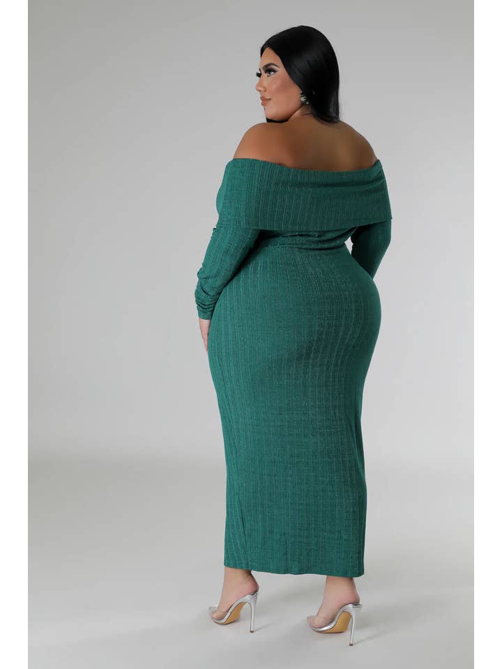 BJ's Closets - Wholesale Dress - Women's - Pace Yourself Dress Plus-Green1