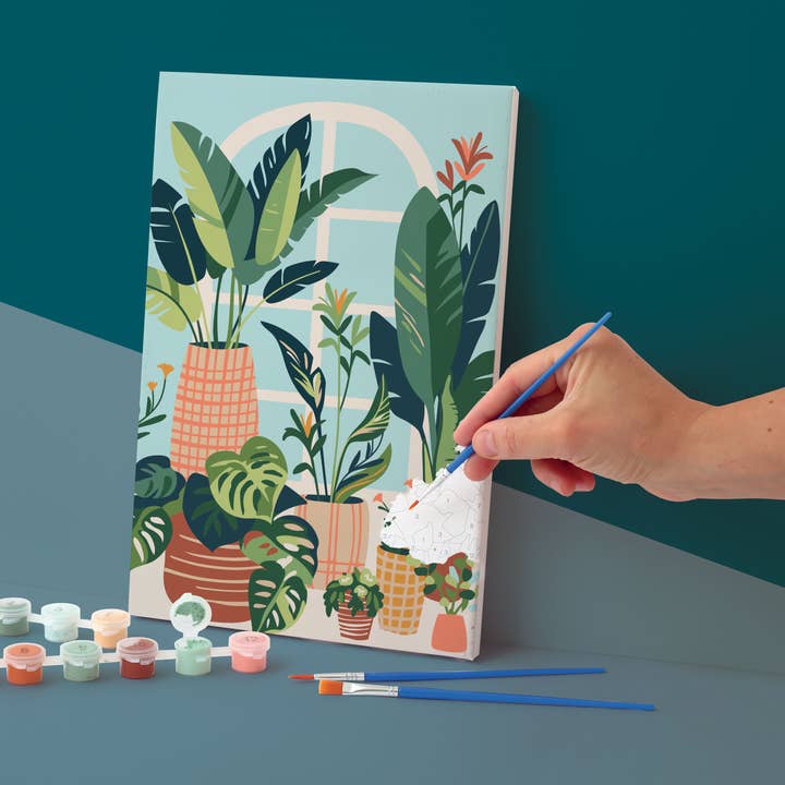 Graine Créative - Wholesale DIY Craft Kit - PAINT BY NUMBER 20 x 30 – URBAN JUNGLE0