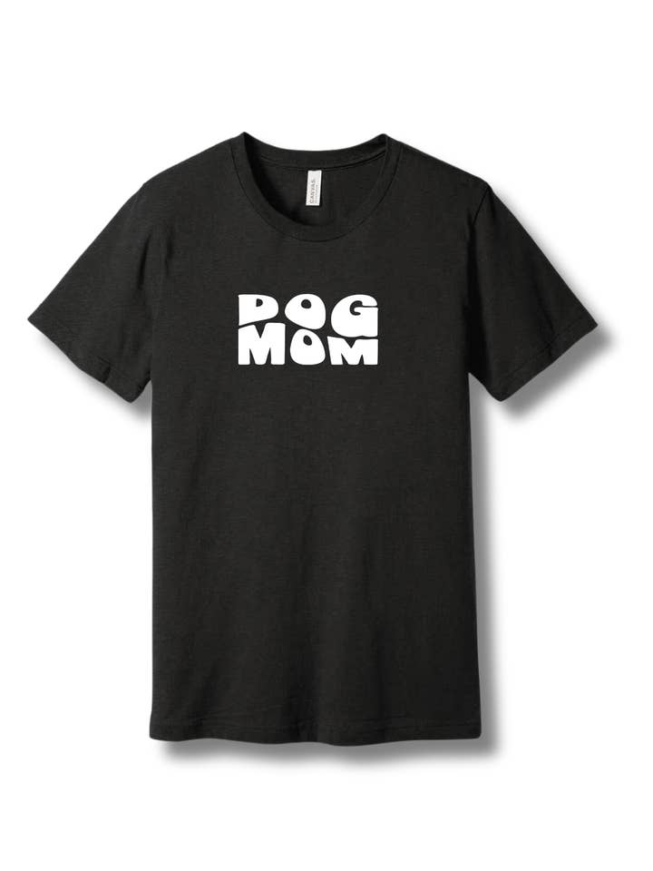 T-shirt ondulé "Maman Chien" pour la vente par Peached Pups