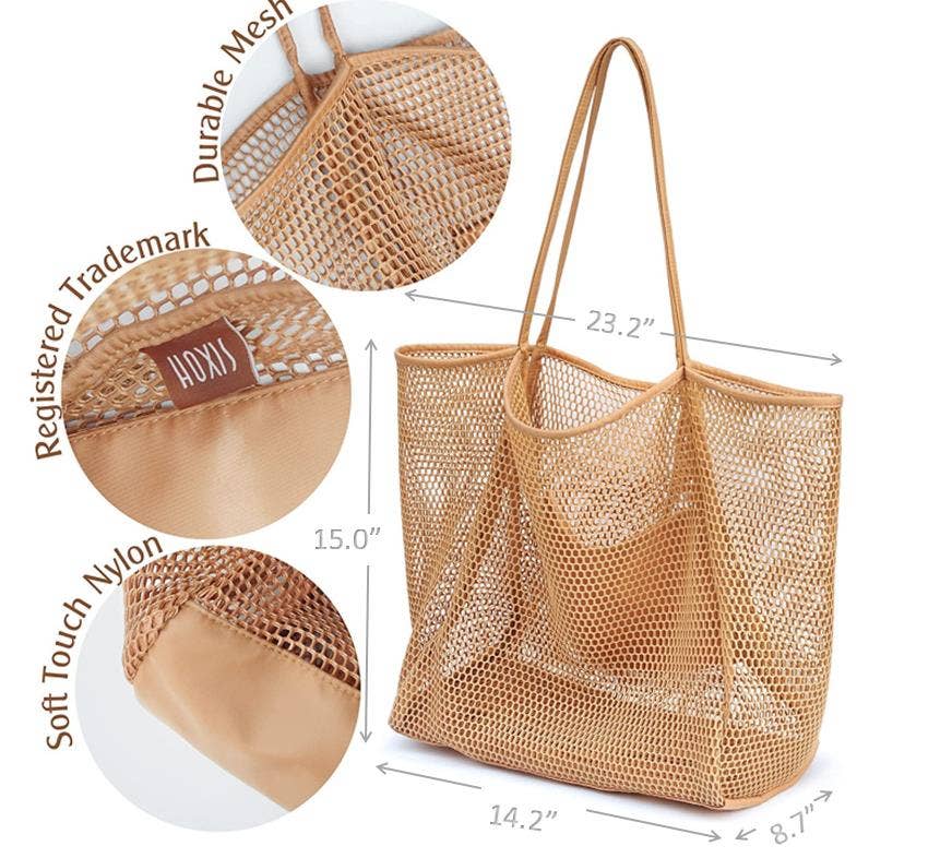Little Trendy - Wholesale Beach Bag - Mesh Beach sandproof bag Swimming Waterproof Tote handbag1