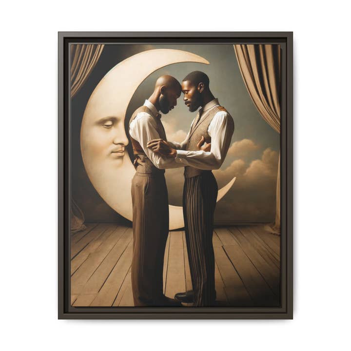Walt & Pete - Wholesale Art Print - Missing Art Studies - Man In The Moon 0021