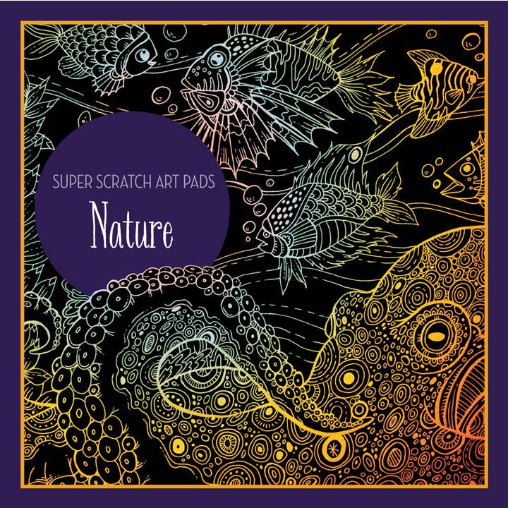 Union Square & Co. - Wholesale Activity Pad - Kids & Baby - Super Scratch Art Pads: Nature by Union Square Kids