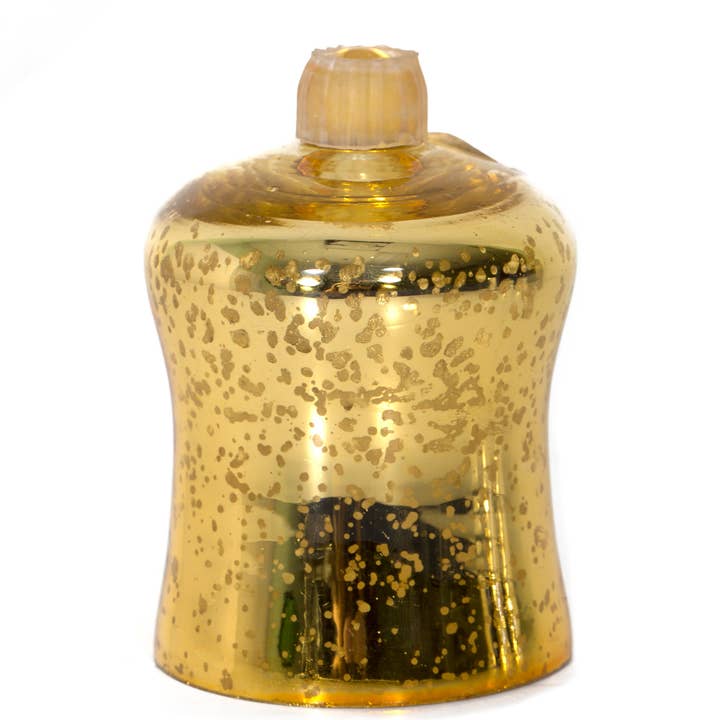 Gold Mercury Glass Votive Cup with Peg Set of 6 (4.5"x2.75") for wholesale by S.N.K. Home Decor