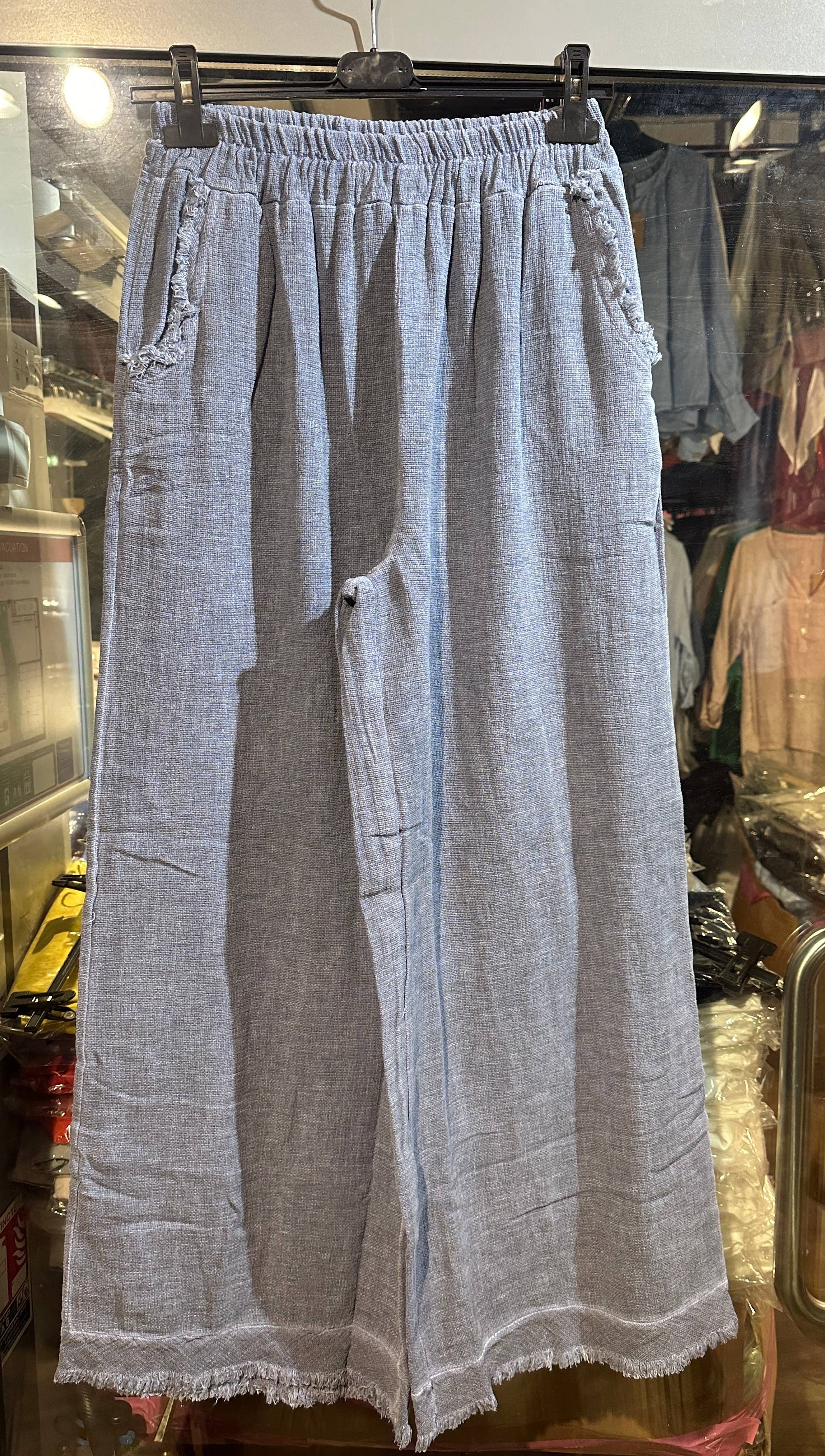 LÉA & LUC – Calças - Mulher por atacado – Calças em 50% Linho 50% Algodão REF. 933934