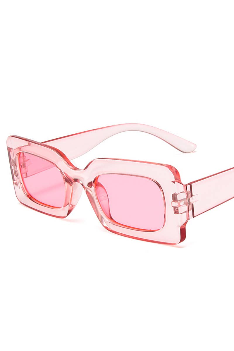 ACCITY - Wholesale Sunglasses - Women's - Trendy Small Square Jelly Sunglasses, Retro Style_CWASG007426
