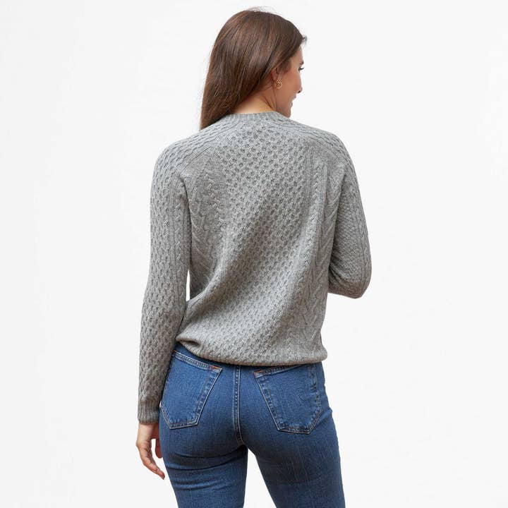 Oliver Charles - Wholesale Knit Sweater - Women's - 100% Yak Wool Cable Knit16