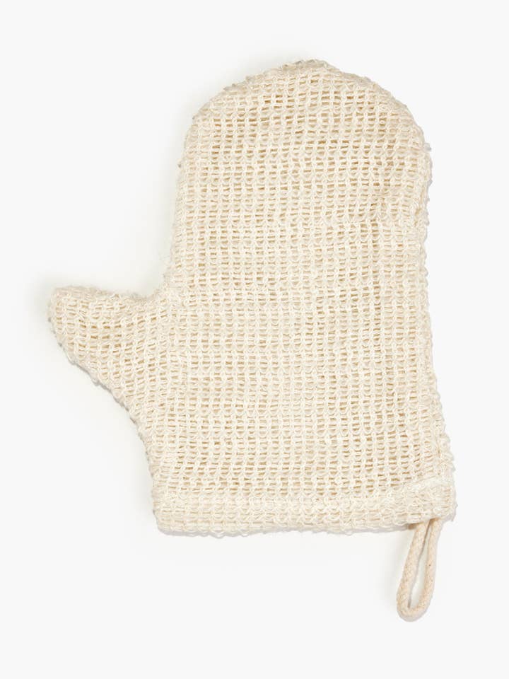 Handgebreide exfoliërende handschoen voor wholesale door SOAP CHERIE