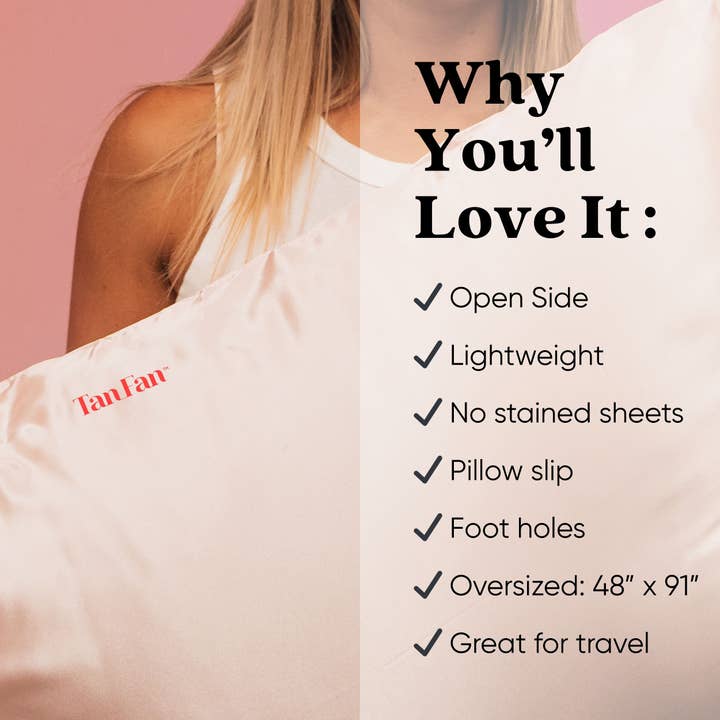 Tan Fan - Wholesale Sheet Set - Self Tan Fan Sleep Sac - Open Side3