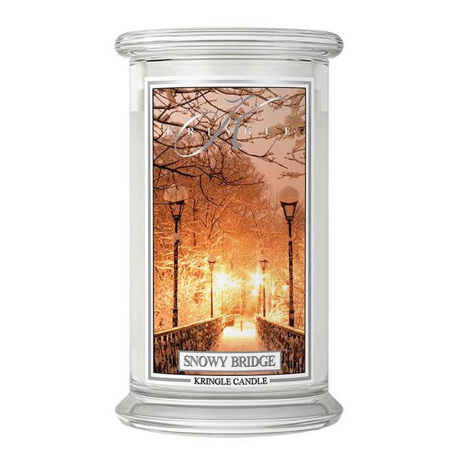 Duftkerze Snowy Bridge Stor for engroshandel hos Kringle Candle