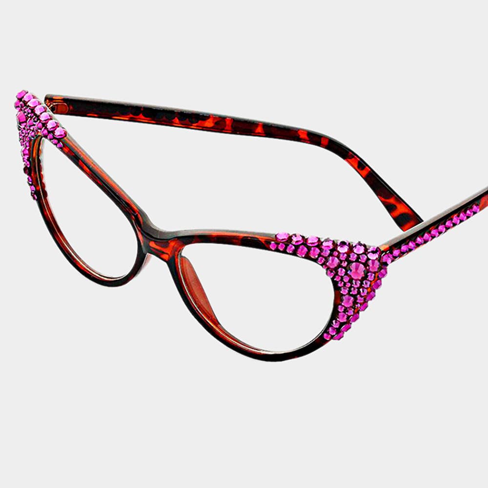 Sensibling Corp. - Wholesale Sunglasses - Women's - Bubbly Austrian Crystal Cat Eye Optical Glasses19