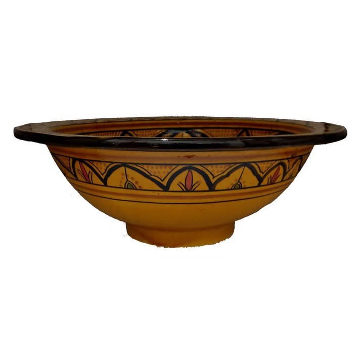 Etnico Arredo - Wholesale Bathroom Accessory Set - Moroccan Morocco Moroccan Ethnic Ceramic Terracotta Bathroom Sink 16032211101