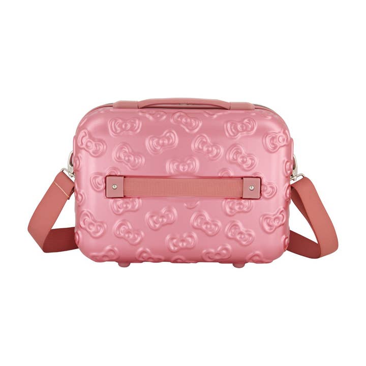 FUL Luggage (Concept One) – wholesale Make-up/cosmetic bag – Hello Kitty Pink Molded Carry-on Train Case3