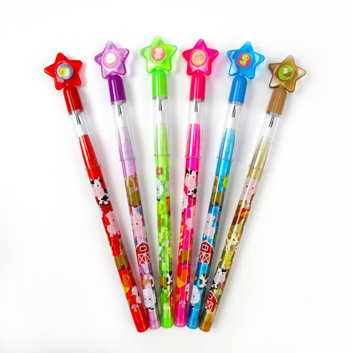 Tiny Mills – wholesale Penna – 6 st lantbruksdjur flerpunktspennor 1