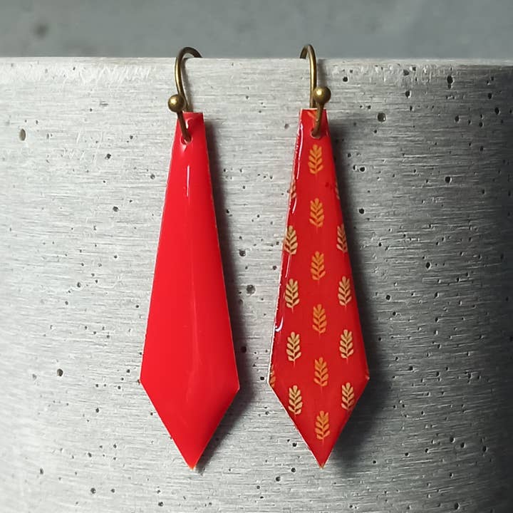 Pendientes reversibles Amboise — flores 1164 para venta al por mayor de une Hirondelle sous le Tilleul