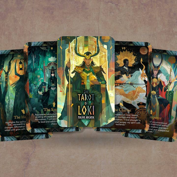 Ibiza Tarot USA – Engroshandel Tarotkort – Tarotkortene af Loke - Store Arkana - Et friskt perspektiv på traditionelle tarotfortolkninger - Tarotkort - Tarotkortspil - Spådomsværktøjer