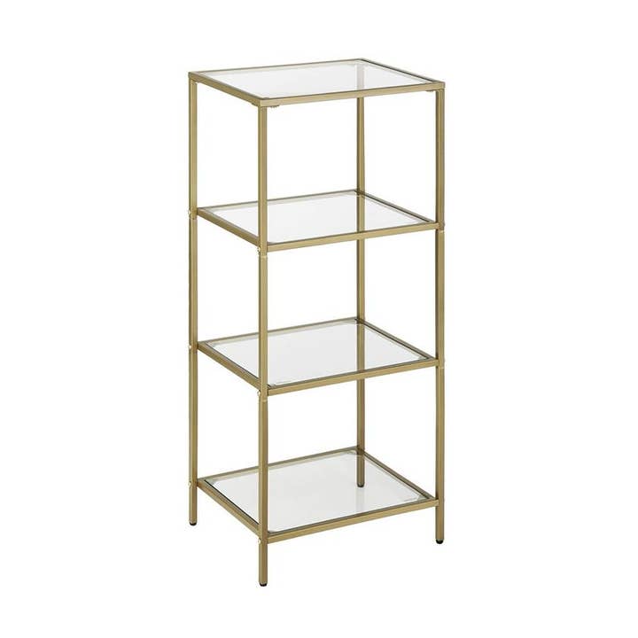 4-Tier Bookcase, Slim Shelving Unit for wholesale by Greenwestons