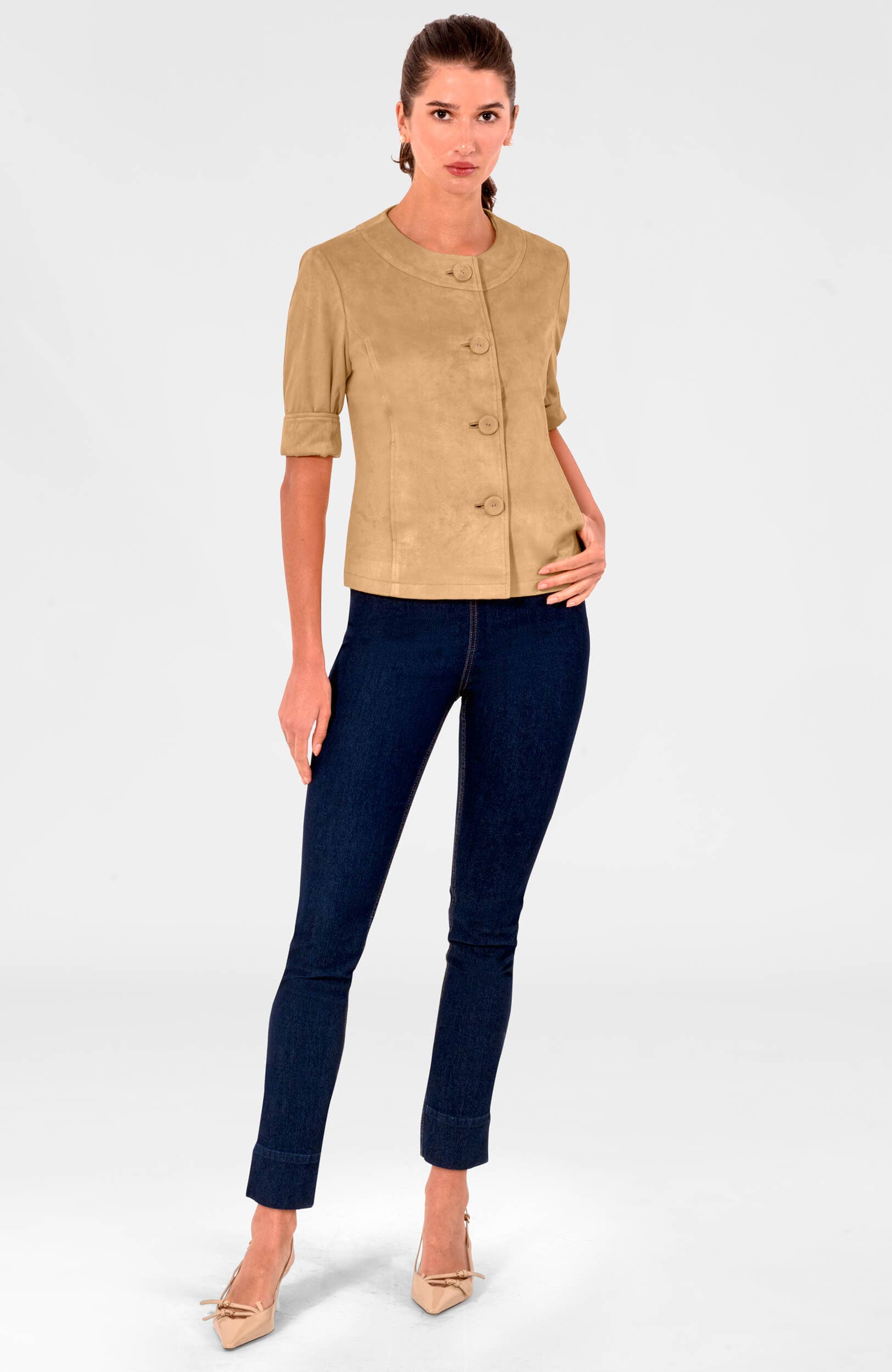 Gretchen Scott LLC – Großhandel Jacke – Damen – Kurzstopp Ultra-Wildlederjacke3