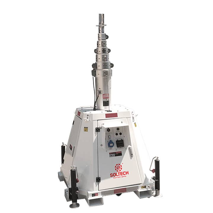 LumenX Twinko - Heavy Duty Mobile Solar Light Tower+2-Fixture for wholesale by OutdoorSolarOutlet