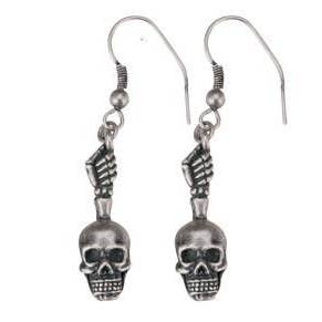 Skull Hand Earrings for wholesale by Pacific Trading