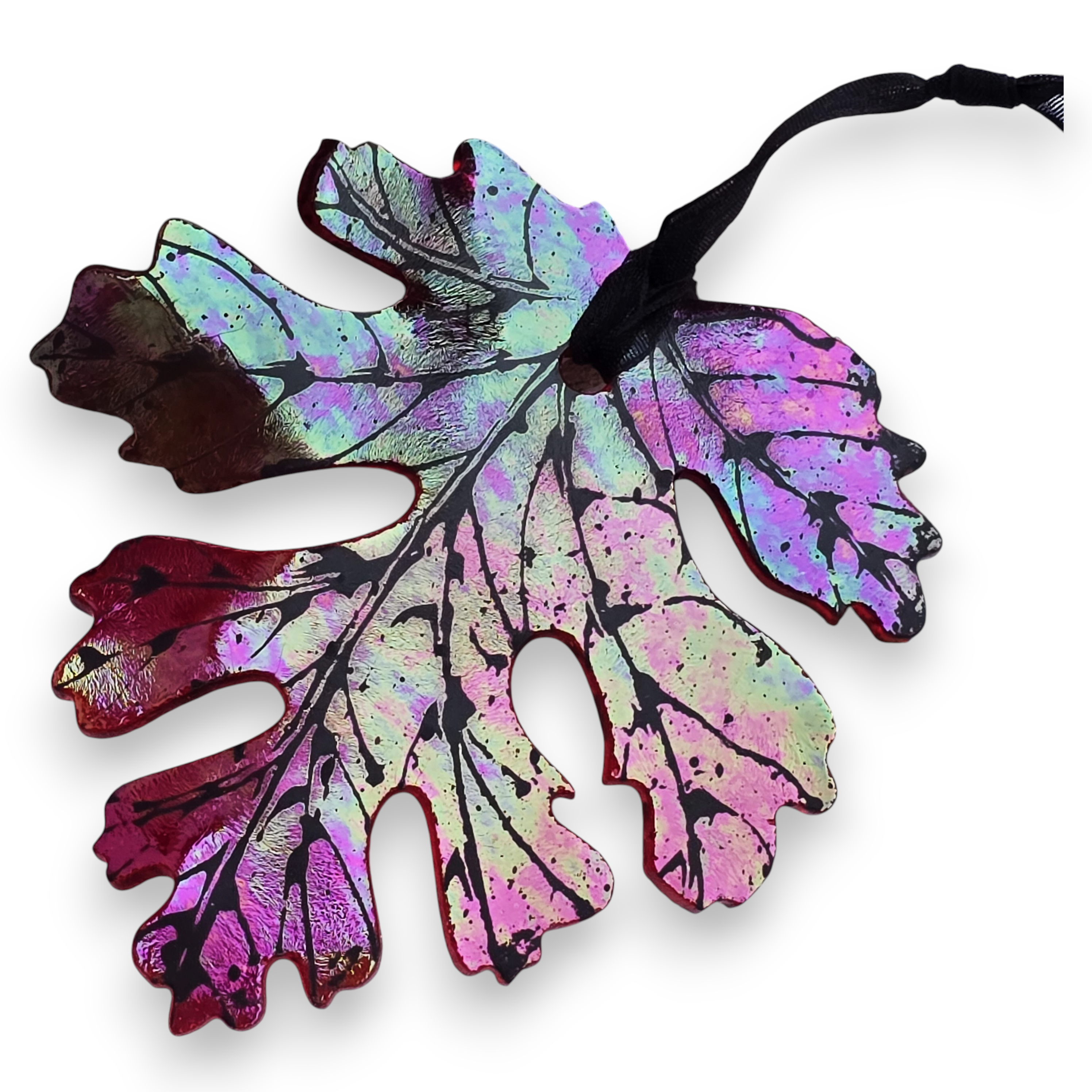 Laurel Grey Glassworks - Wholesale Ornament - Artisan Leaf Ornament Collection4