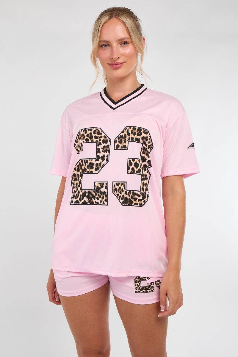 AX Labels - Wholesale Top & Short Set (NOT Loungewear) - Women's - Leopard Print 23 T-Shirt With Shorts Co-ord20