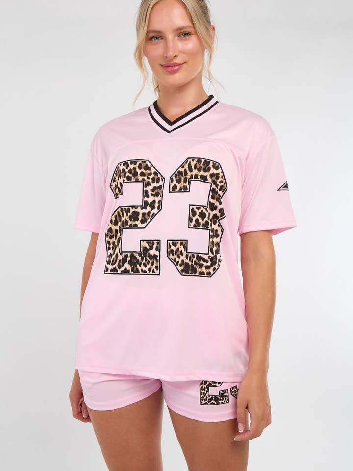 AX Labels - Wholesale Top & Short Set (NOT Loungewear) - Women's - Leopard Print 23 T-Shirt With Shorts Co-ord20
