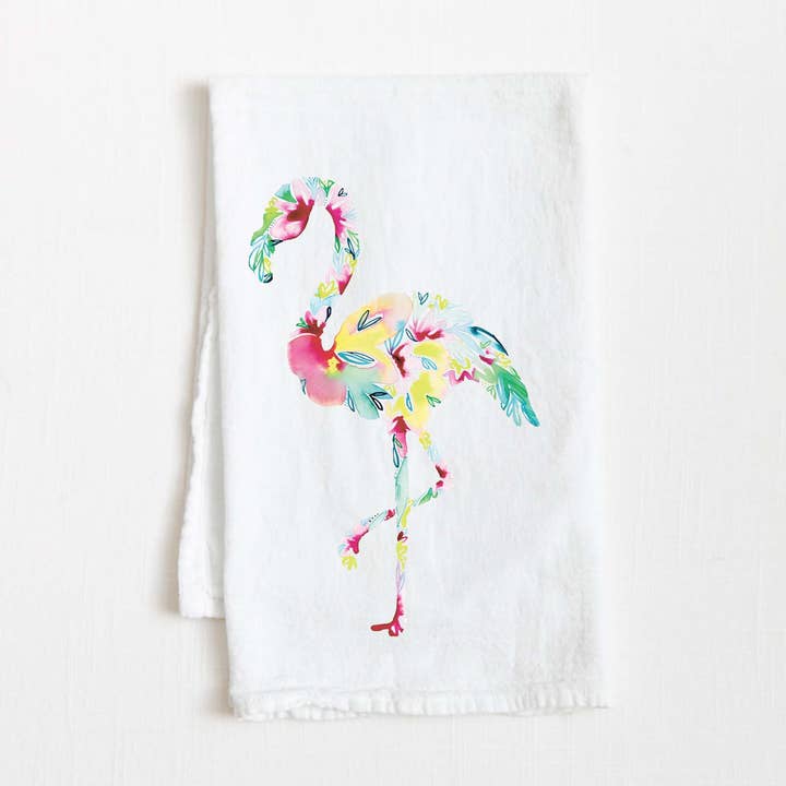Amanda Klein Co. - Vente Torchons - Torchon à farine flamant0