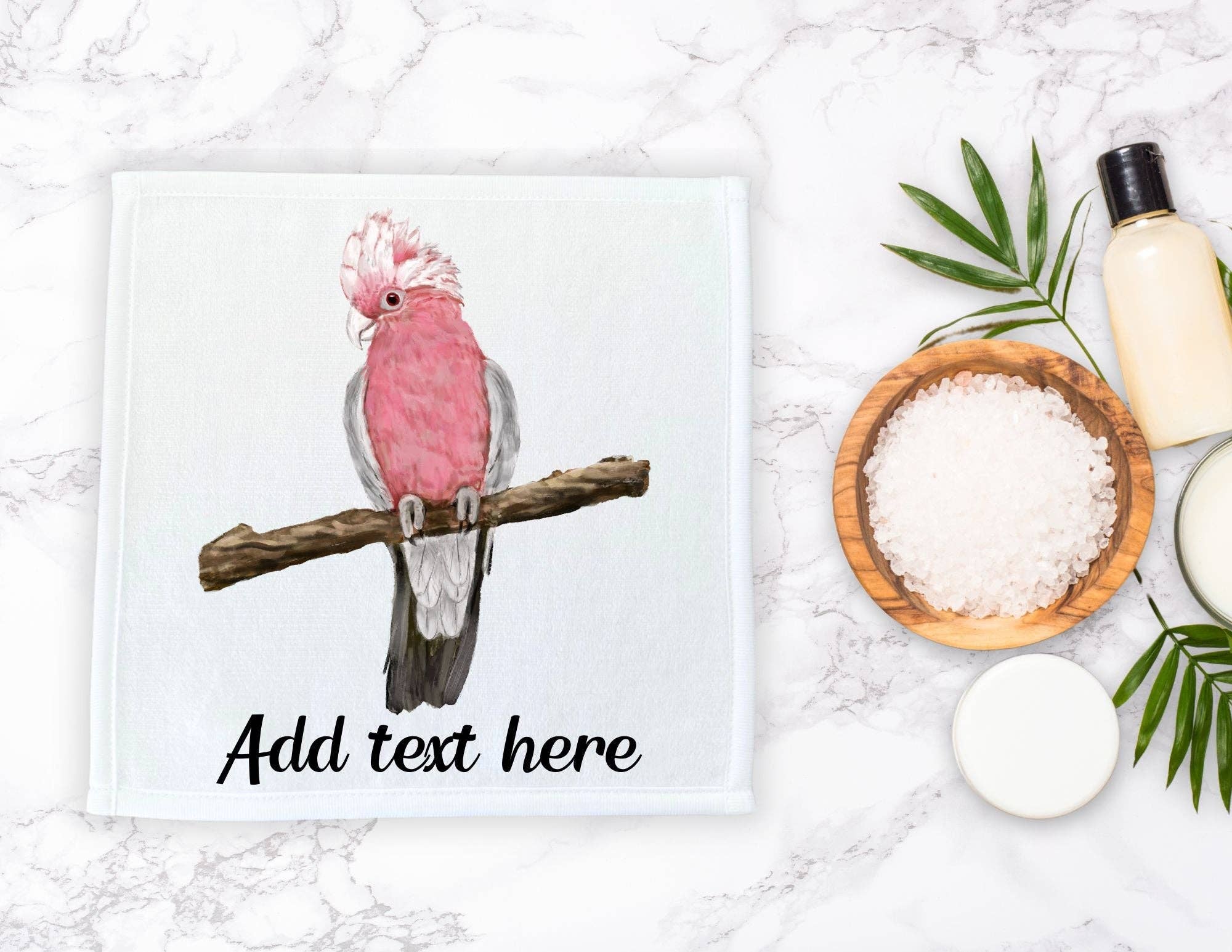 MerikaArt - Wholesale Wash Cloth - Galah Cockatoo Bird Washcloth5